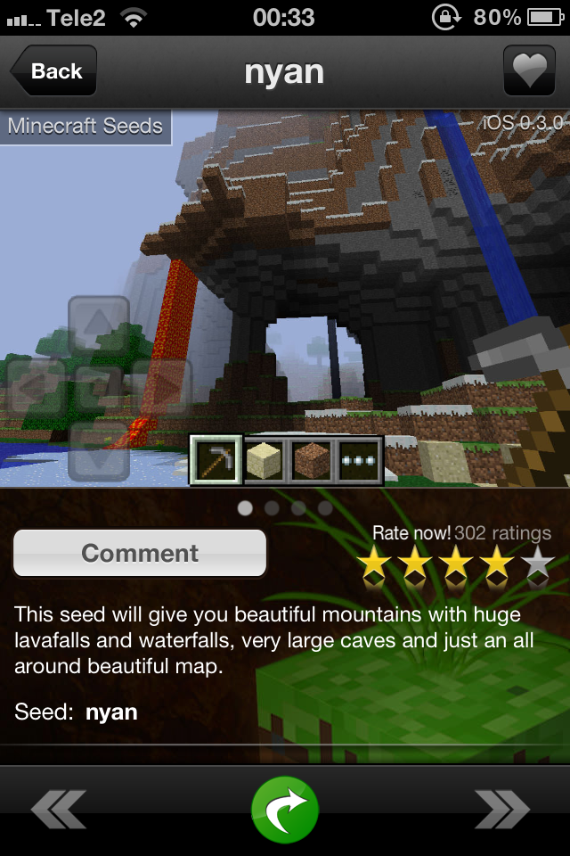 Minecraft Seeds Pro iPhone